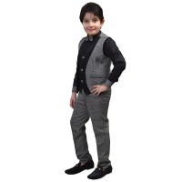 ZOLARIO 3 Piece Boys Clothing Dress for Kids Boys, Coat, Pant and Shirt Set, Ideal for Wedding and Birthday.
